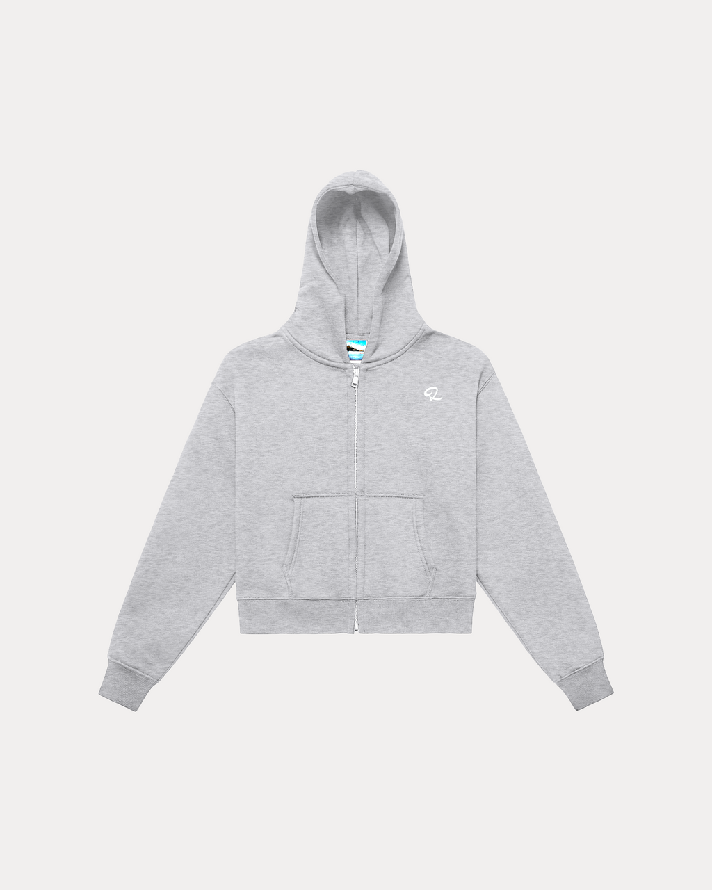 Lumiere Cortina Cropped Zip Hoodie