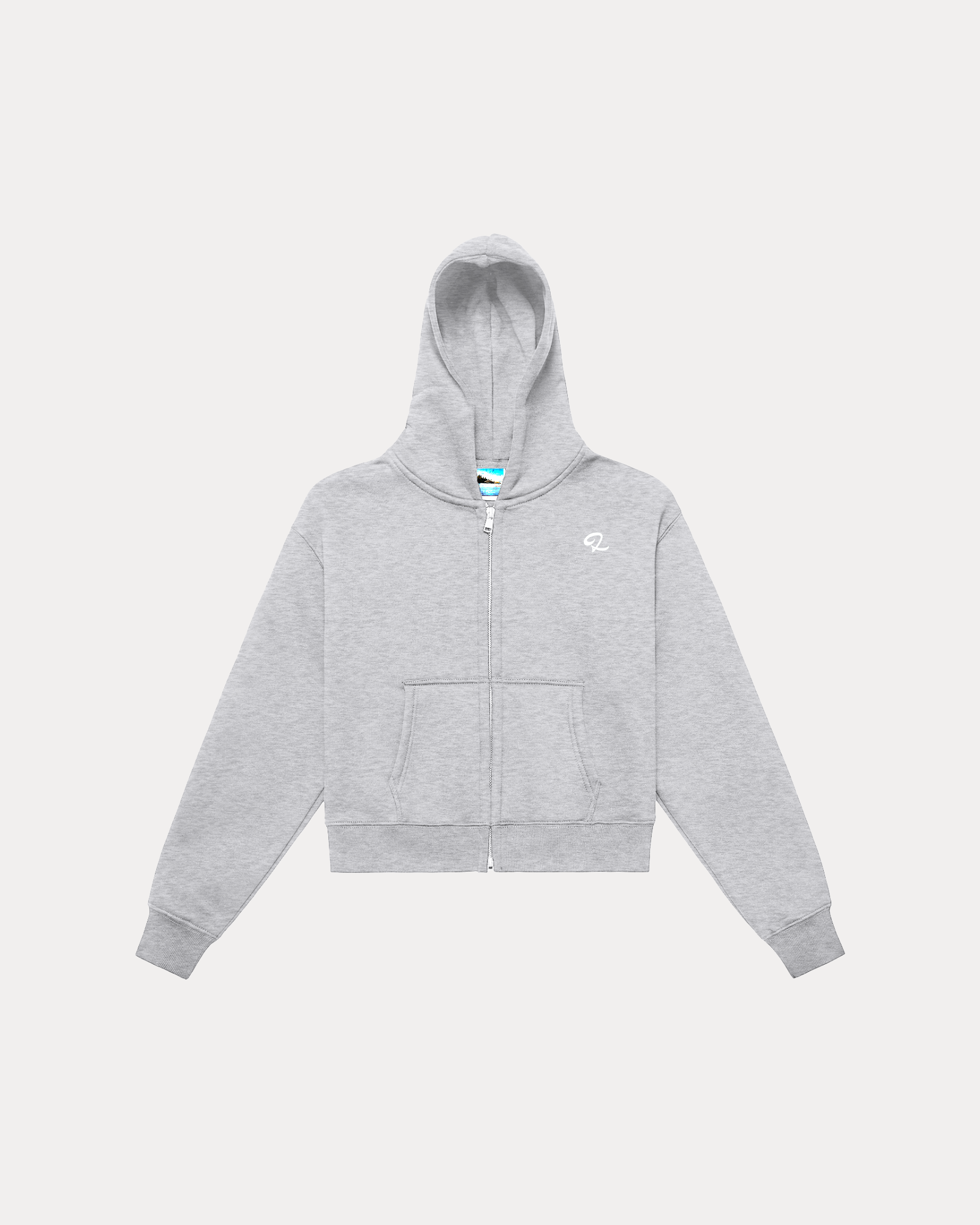 Lumiere Cortina Cropped Zip Hoodie