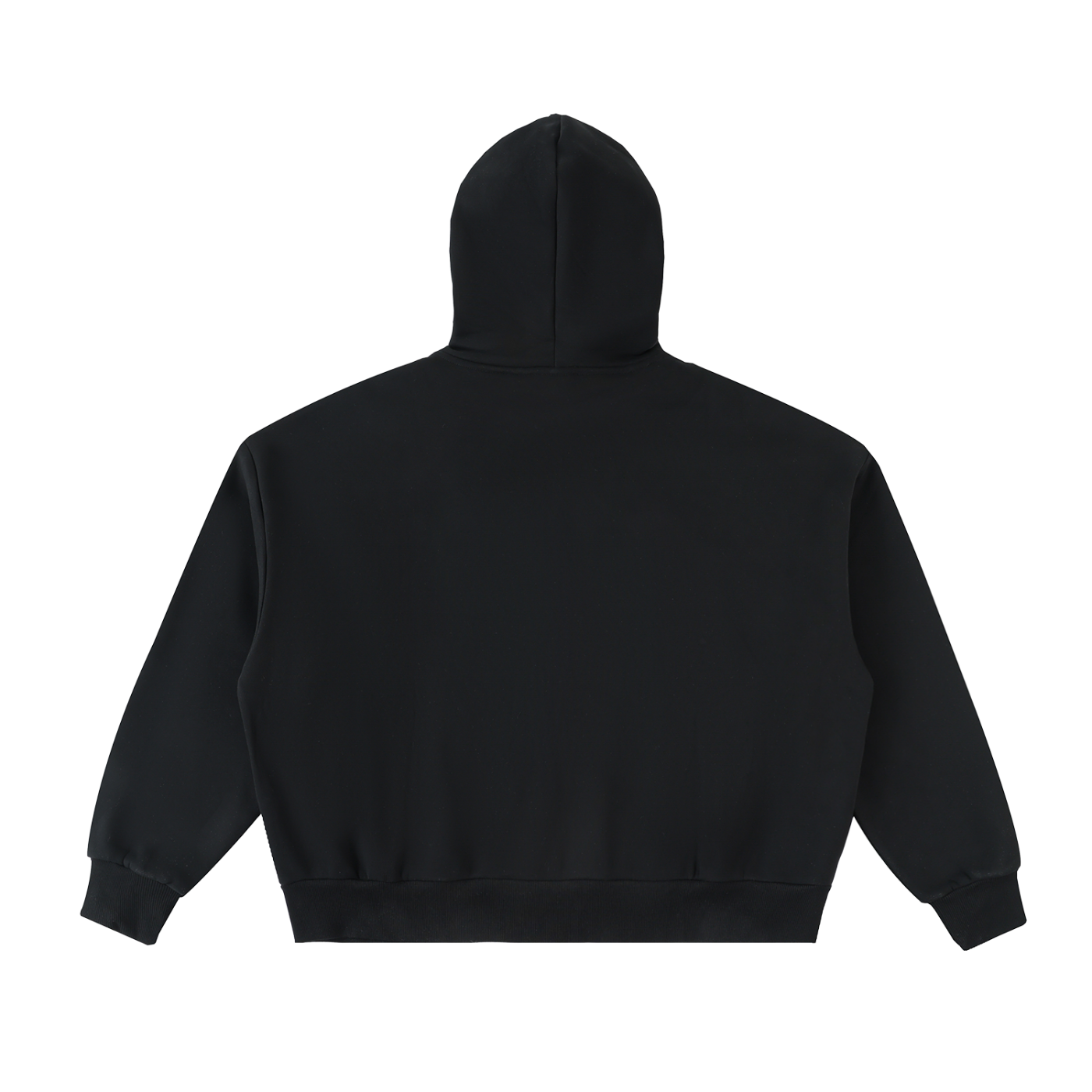Double Zip Hoodie Black